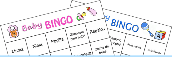 Bingo Con Figuras De Baby Shower Para Imprimir Imagui
